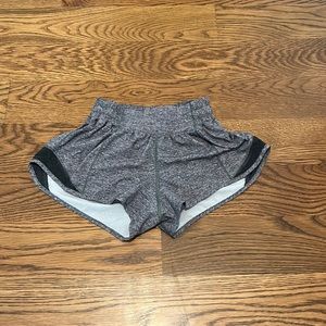 Grey Lululemon Hotty Hot Shorts